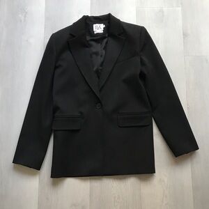 ILA BLAZER JACKET 34 ONE BUTTON LONGLINE STRUCTURE WOMENS